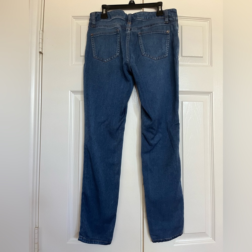 Girl’s Comfy Straight Blue Jeans